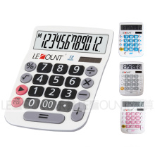Calculadora de escritorio de 12 dígitos de tamaño grande con memoria y función Gt (LC201M-12D)